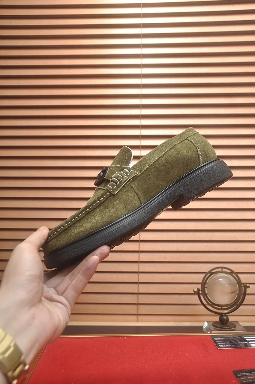 Men's shoes 💰440💶[Ferragamo/Ferragamo] The latest model in the counter. Original imported high-quality cowhide with open sides + imported 🐂 water-dyed cowhide lining + original luxury metal buckle + original combined outsole. No pressure for comparison. 38--45 (45 is custom-made and cannot be returned or exchanged)